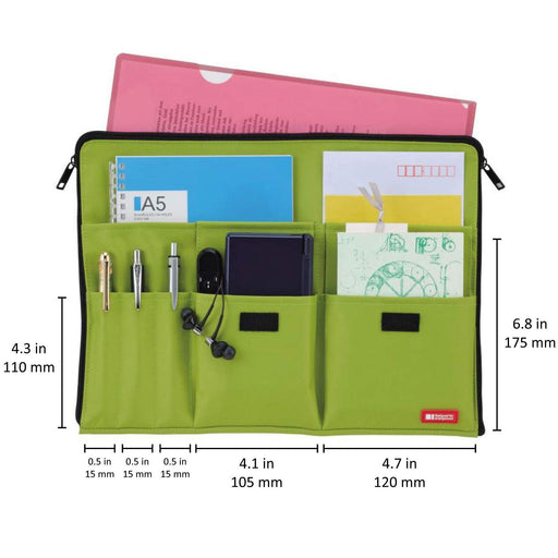 Lihit Lab A4 Black Bag In Bag Inner Bag - Japanese Import-Kiichin - The #1 Place for Japanese Goods in Your Hand!