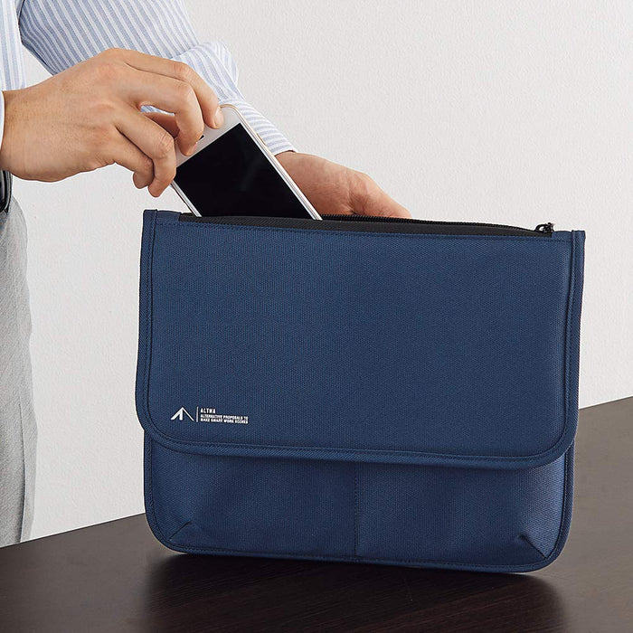 Lihit Lab Olive Cordura Flat Pouch M A7767-22-Kiichin - The #1 Place for Japanese Goods in Your Hand!