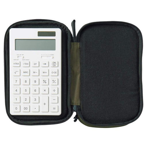 Lihit Lab Japan Cordura Double Pen Pouch Olive - A7765-22-Kiichin - The #1 Place for Japanese Goods in Your Hand!