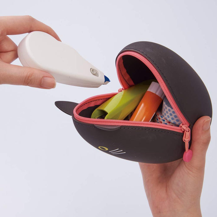 Lihit Lab Japan Egg Pouch Big Penguin A7783-10 - Large Size Storage Solution-Kiichin - The #1 Place for Japanese Goods in Your Hand!