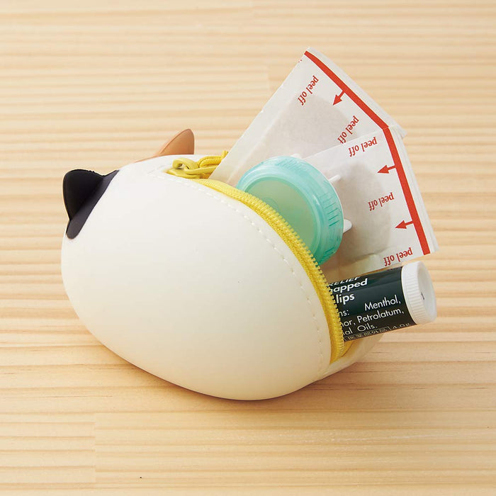 Lihit Lab Kuroneko Nekorobi Pouch A7780-3 Japanese-Made Storage Solution-Kiichin - The #1 Place for Japanese Goods in Your Hand!