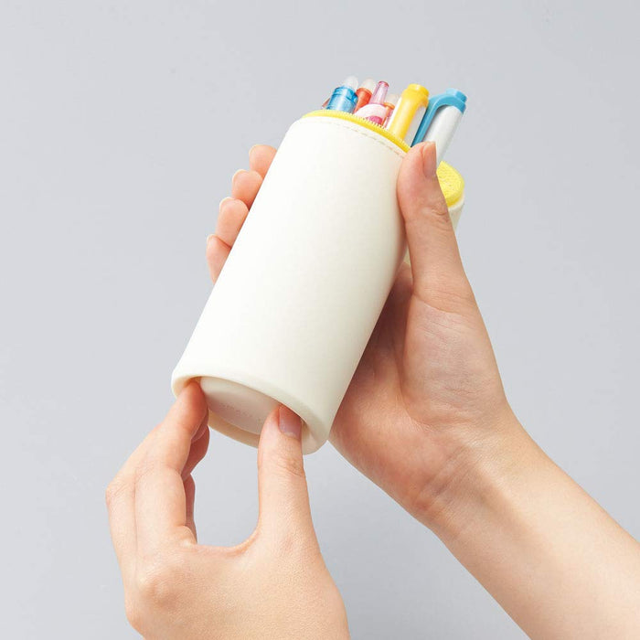 Lihit Lab Pen Case Punilab Boston Terrier A7712-8 - Compact and Stylish Storage Solution-Kiichin - The #1 Place for Japanese Goods in Your Hand!