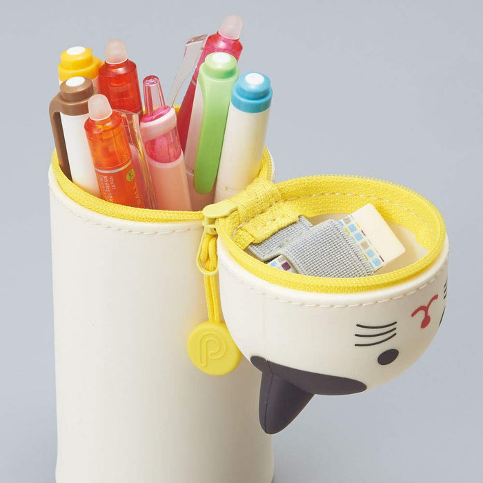Lihit Lab Pen Case Punilab Boston Terrier A7712-8 - Compact and Stylish Storage Solution-Kiichin - The #1 Place for Japanese Goods in Your Hand!