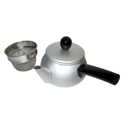 Premium Silver Aluminum Kyusu Teapot by Maekawa Kinzoku - Enhance Your Tea Experience-Kiichin - The #1 Place for Japanese Goods in Your Hand!