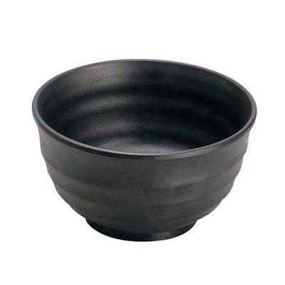 Premium Black Melamine Rice Bowl - 13.5cm | Min Dinnerware-Kiichin - The #1 Place for Japanese Goods in Your Hand!