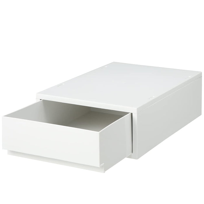 Muji Shallow Drawer Case - White Gray, 26x37x12cm - Made in Japan-Kiichin - The #1 Place for Japanese Goods in Your Hand!