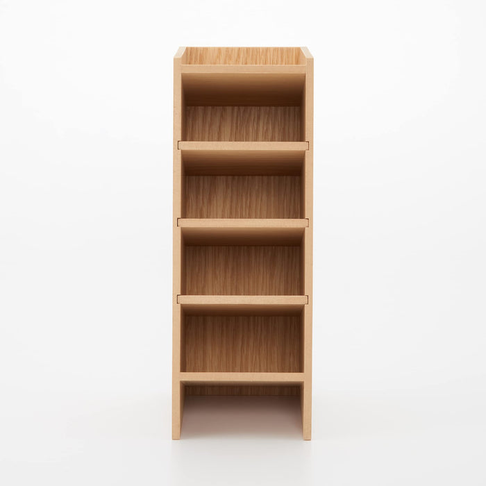 Mujirushi Ryohin 5-Tier Wooden Accessory Rack - 9.2X12.6X25.2Cm-Kiichin - The #1 Place for Japanese Goods in Your Hand!