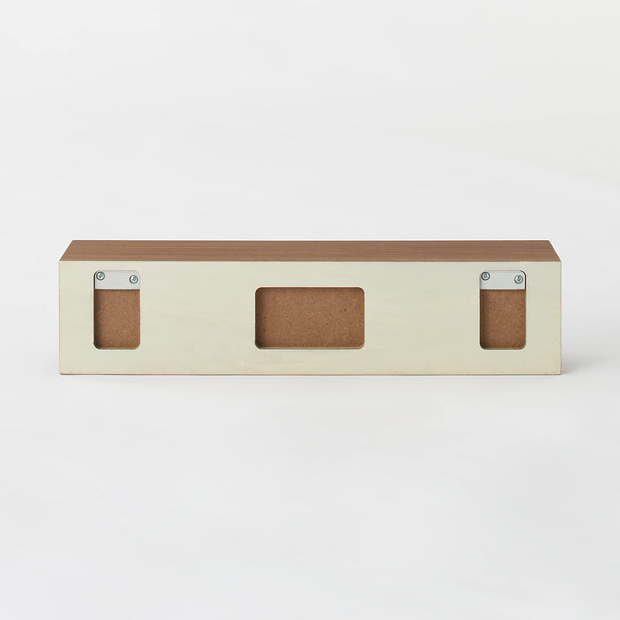 Mujirushi Ryohin Wall Shelf - Walnut 44x12x10cm - Made in Japan-Kiichin - The #1 Place for Japanese Goods in Your Hand!