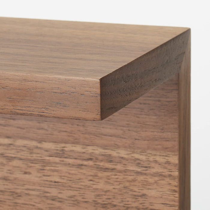 Mujirushi Ryohin Wall Shelf - Walnut 44x12x10cm - Made in Japan-Kiichin - The #1 Place for Japanese Goods in Your Hand!