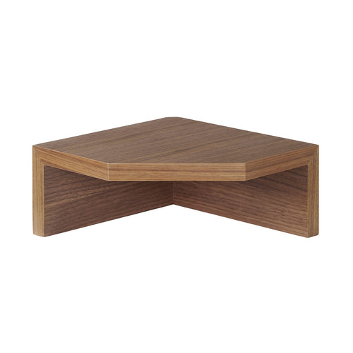 Mujirushi Ryohin Corner Shelf - Walnut, 22x22x10cm - Japan-Kiichin - The #1 Place for Japanese Goods in Your Hand!