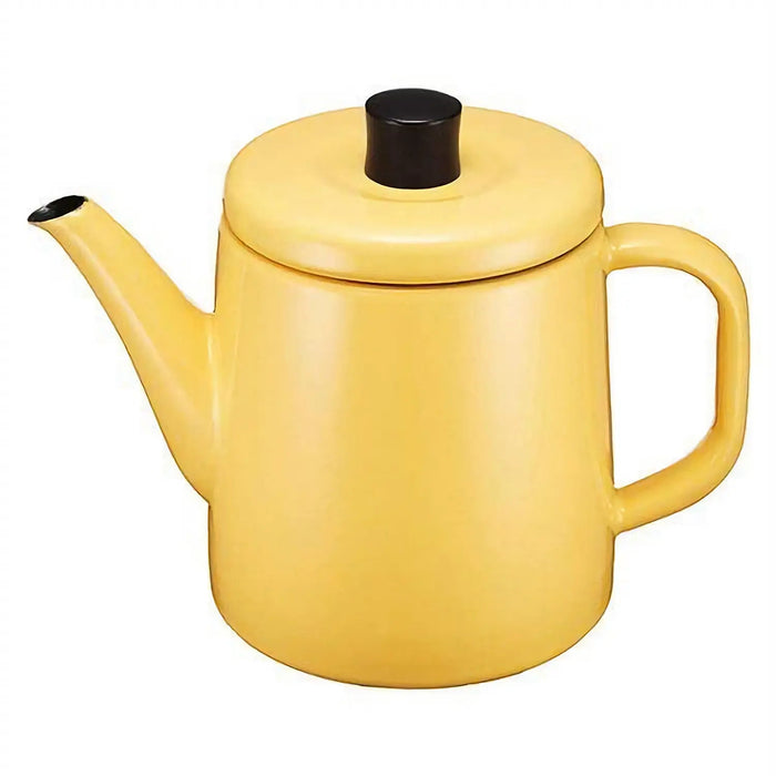 Noda Horo Japan Enamel Kettle 1.5L - Stylish Yellow Kitchen Essential-Kiichin - The #1 Place for Japanese Goods in Your Hand!