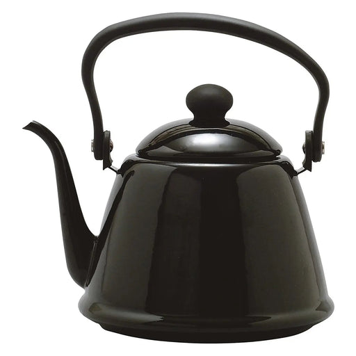 Noda Horo 2L Black Enamelware Pour Over Kettle - Japanese Made-Kiichin - The #1 Place for Japanese Goods in Your Hand!