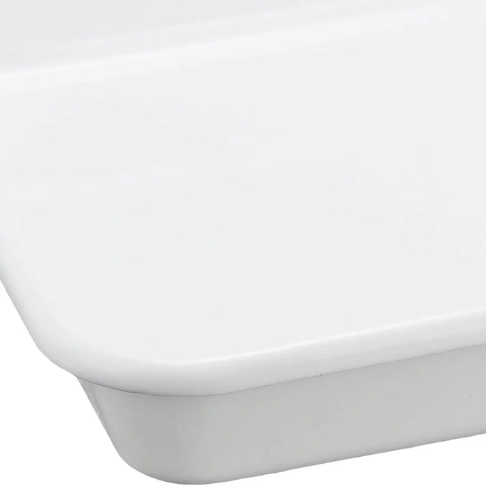 Noda Horo White Series Enamel No.18 Nestable Baking Tray for Meal Prep-Kiichin - The #1 Place for Japanese Goods in Your Hand!