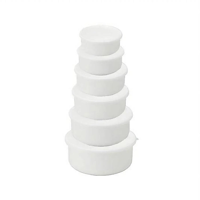 Noda Horo 10cm Enamel Round Food Containers with Lid - White Series-Kiichin - The #1 Place for Japanese Goods in Your Hand!