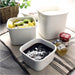 Noda Horo White Enamel Square Food Containers - Medium Size-Kiichin - The #1 Place for Japanese Goods in Your Hand!