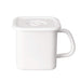 Noda Horo White Storage Container with Airtight Lid & Handle - Made in Japan-Kiichin - The #1 Place for Japanese Goods in Your Hand!