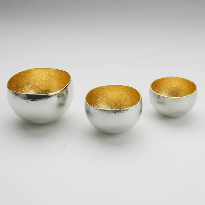 Handcrafted Tinware Swing Cold Sake Cup 70ml - Silver by Nousaku-Kiichin - The #1 Place for Japanese Goods in Your Hand!