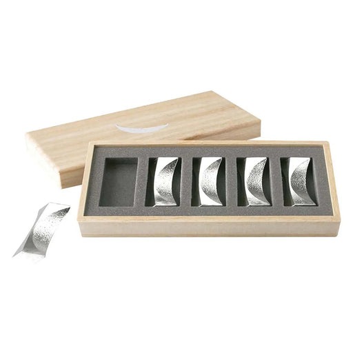 Tinware Chopstick Rest Tsuki Set of 5 by Nousaku-Kiichin - The #1 Place for Japanese Goods in Your Hand!