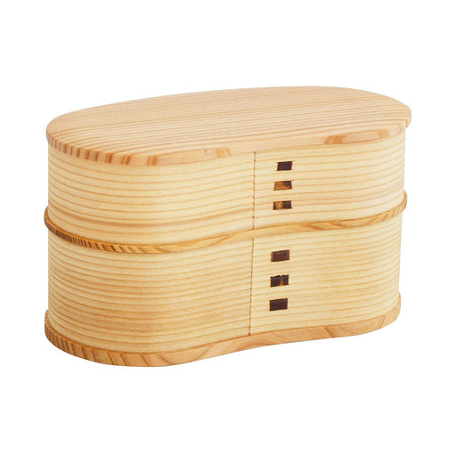 Odate Magewappa Hango Two-Tier Bento Lunch Box - Authentic Japanese Style for On-the-Go Meals-Kiichin - The #1 Place for Japanese Goods in Your Hand!
