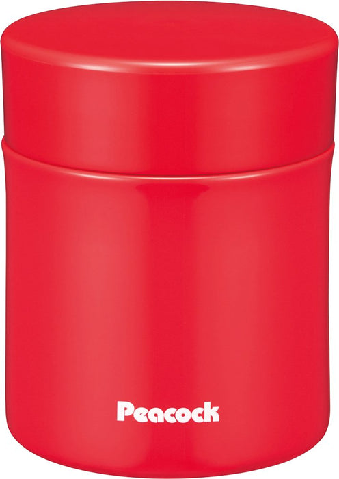 Peacock Thermos Industry Coral Red Food Jar - 0.3L Heat Retention Lkb-301 R-Kiichin - The #1 Place for Japanese Goods in Your Hand!