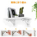 Chsdec L-Shaped Shelf Bracket - White 20Cm - Folding Stainless Steel - Wall Mounted - 50Kg Load - Set Of 2 - Screws Included-Kiichin - The #1 Place for Japanese Goods in Your Hand!