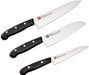 Shimomura Kogyo KZ-BJB3A 3pc Knife Set - Santoku 165mm Gyuto 180mm Petty 125mm - Made in Niigata Tsubame-Sanjo Japan-Kiichin - The #1 Place for Japanese Goods in Your Hand!