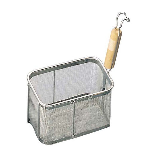 Shin-Etsu Tebo Square Noodle Strainer - Wooden Handle-Kiichin - The #1 Place for Japanese Goods in Your Hand!