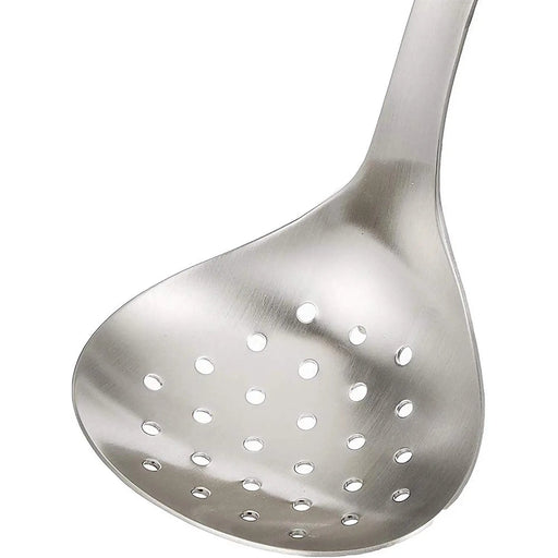 Sori Yanagi Large Stainless Steel Skimmer - Premium Quality Kitchen Utensil-Kiichin - The #1 Place for Japanese Goods in Your Hand!