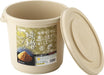 Squirrel 6.5L Beige Miso Container - Authentic Japanese Made + Miso Making Guide-Kiichin - The #1 Place for Japanese Goods in Your Hand!