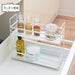 Tenma 2-Tier White Spice Rack - 10x31x27cm - Japan-Kiichin - The #1 Place for Japanese Goods in Your Hand!