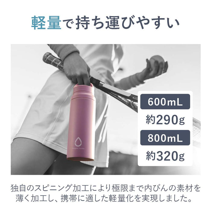Tiger Thermos Sahara 600ml Steel Bottle w/Slant Handle Pink Mcz-A060P-Kiichin - The #1 Place for Japanese Goods in Your Hand!