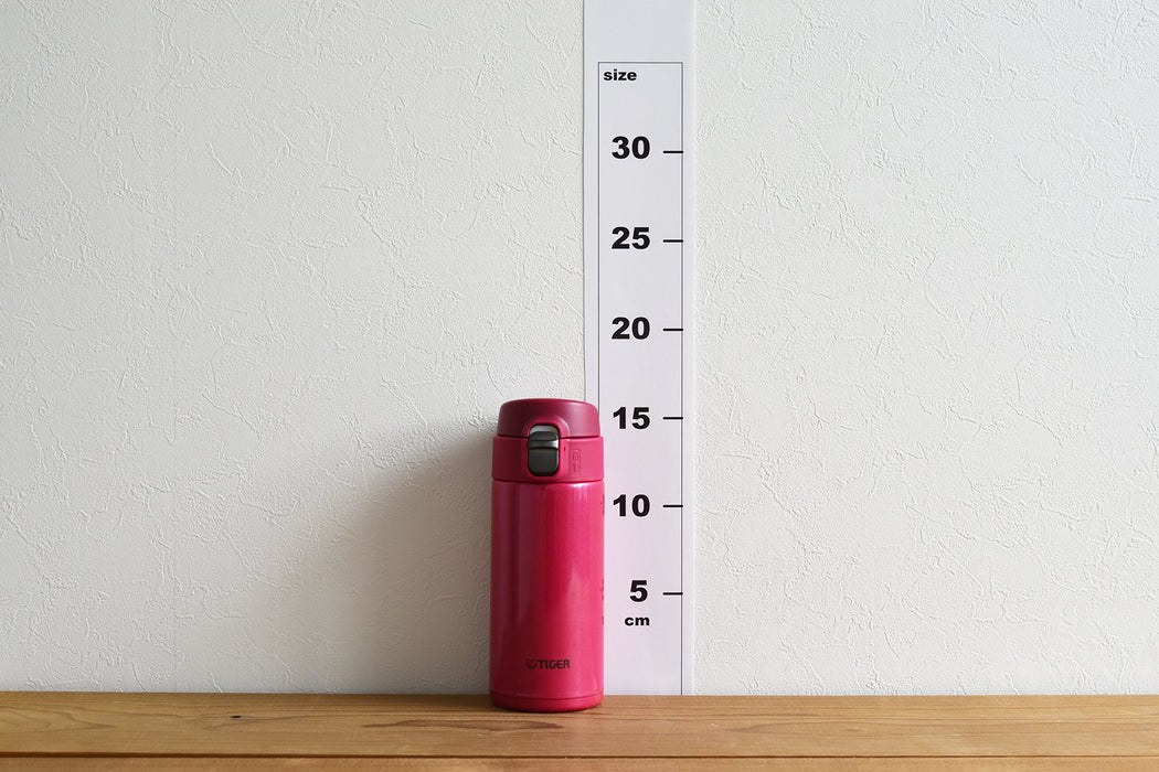 Tiger Thermos 360ml Stainless Steel Water Bottle - Sahara Pink-Kiichin - The #1 Place for Japanese Goods in Your Hand!