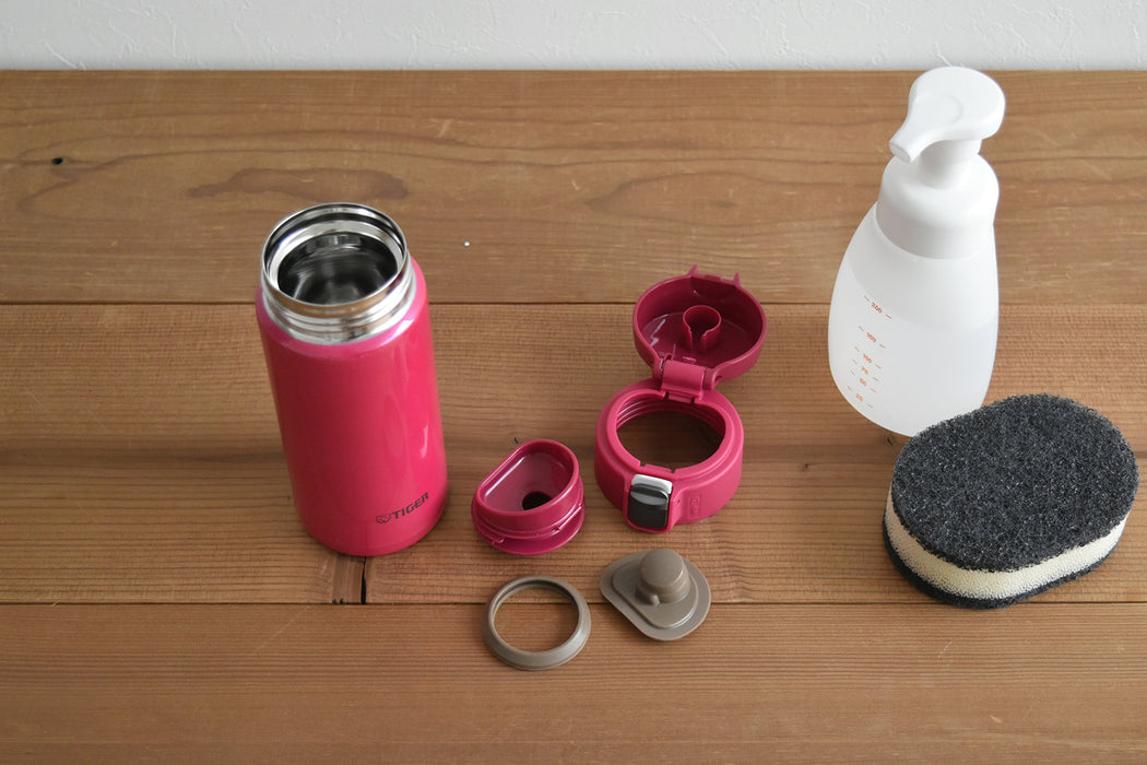 Tiger Thermos 360ml Stainless Steel Water Bottle - Sahara Pink-Kiichin - The #1 Place for Japanese Goods in Your Hand!