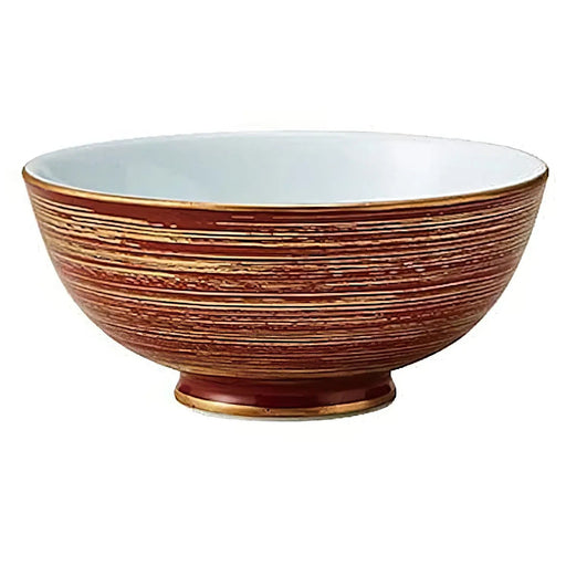Mino Ware Porcelain Tempered Rice Bowl - Akamaki-Kinuzu 11.5cm-Kiichin - The #1 Place for Japanese Goods in Your Hand!