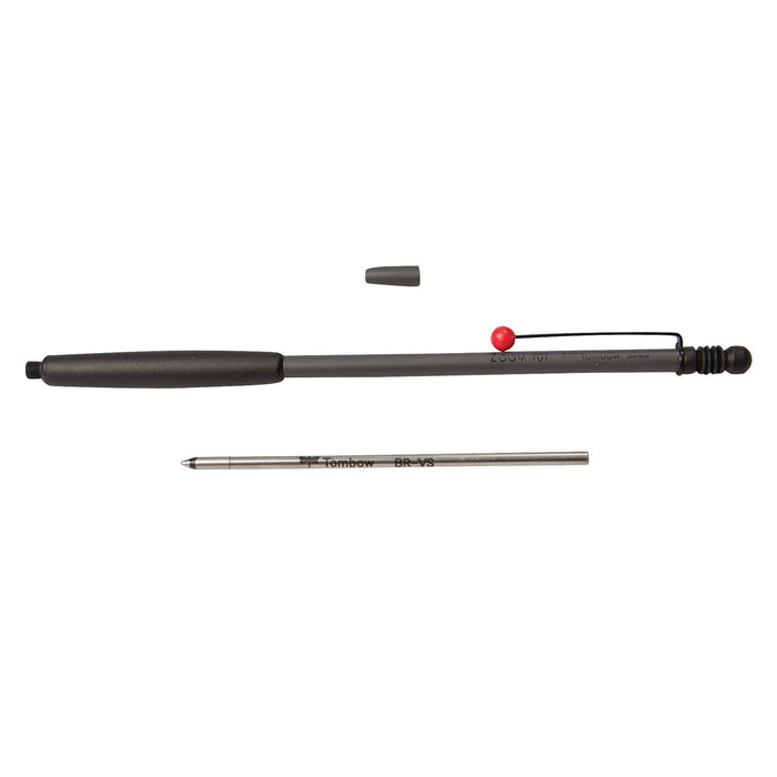 Tombow Zoom 707 0.7 Gray/Black Ballpoint Pen - Japanese BC-ZS1-Kiichin - The #1 Place for Japanese Goods in Your Hand!