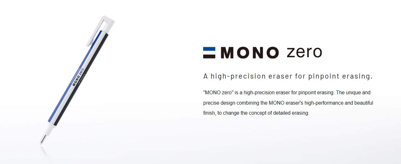 Tombow Mono Holder Eraser Round Eraser for Precise Corrections-Kiichin - The #1 Place for Japanese Goods in Your Hand!