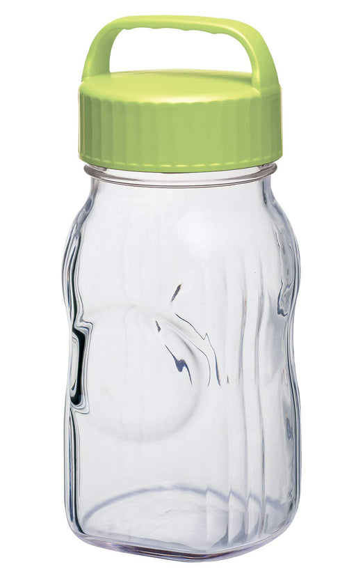 Toyo Sasaki Glass Japan Olive Green Fruit Syrup Bottle 1500Ml Storage Container-Kiichin - The #1 Place for Japanese Goods in Your Hand!