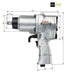 Vessel GT-P14J Air Impact Wrench Single Hammer-Kiichin - The #1 Place for Japanese Goods in Your Hand!