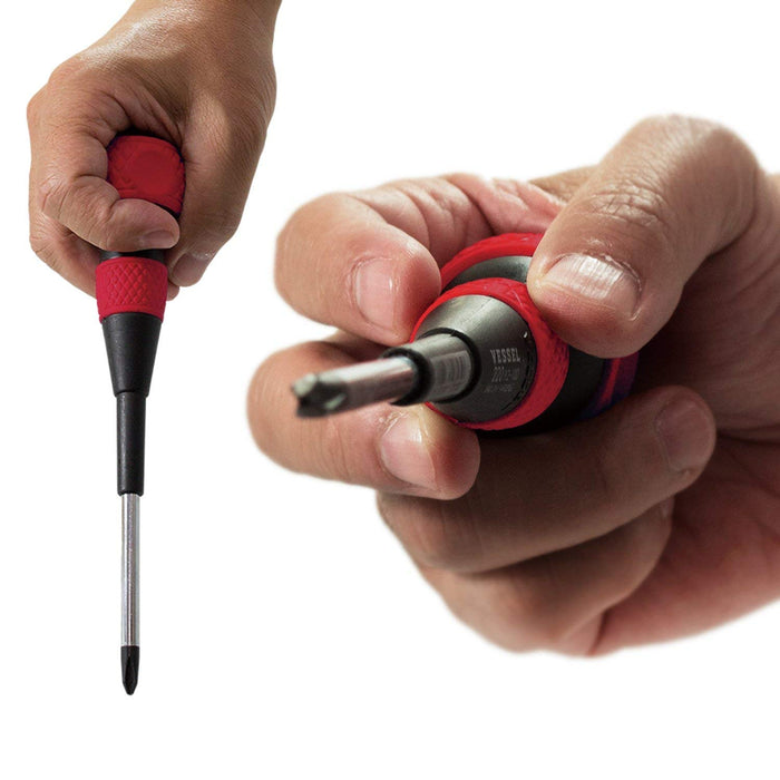 Vessel Japanese-Made Ball Grip Driver +1 X 75 220-Kiichin - The #1 Place for Japanese Goods in Your Hand!
