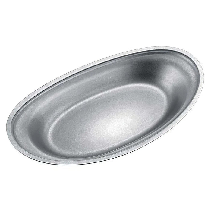 Aoyoshi Japan Vintage Inox Stainless Steel Small Curry Plate-Kiichin - The #1 Place for Japanese Goods in Your Hand!