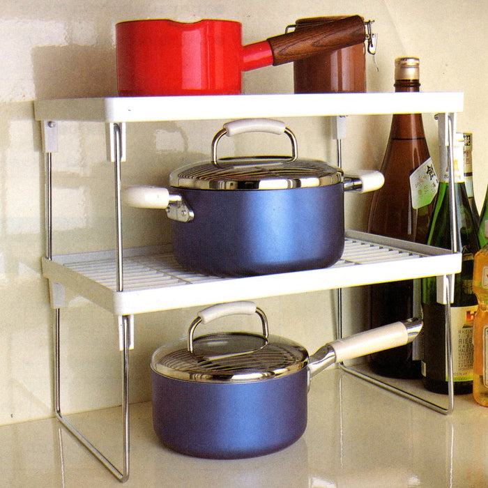 Compact Storage Stacking Shelf Rack by Wahei Freiz - Premium Quality ABS Resin from Japan-Kiichin - The #1 Place for Japanese Goods in Your Hand!