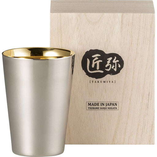 Wahei Freiz Japan Tsubamesanjo Stainless Steel Tumbler 270ml - Gold Plated Double Wall Insulated-Kiichin - The #1 Place for Japanese Goods in Your Hand!