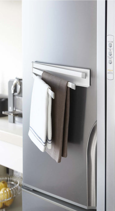 Yamazaki Industrial White Magnet Dish Hanger - Kitchen Storage-Kiichin - The #1 Place for Japanese Goods in Your Hand!