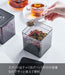 Yamazaki Industrial Japan Tower Square Airtight Storage Container with Spoon - Compact and Efficient-Kiichin - The #1 Place for Japanese Goods in Your Hand!