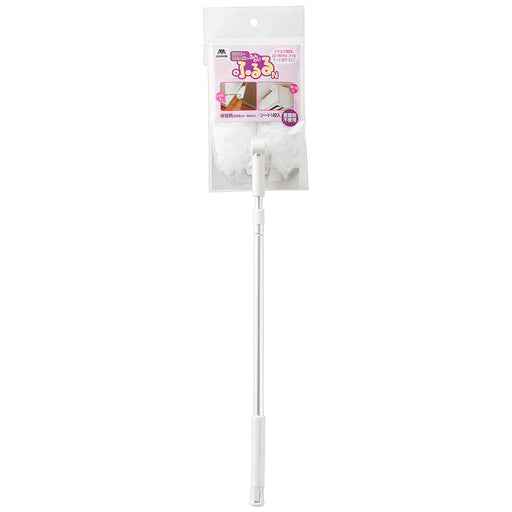 Yamazaki Sangyo Handy Wiper Cleaner Mop - Stretchable Handle Floor Cleaning Sieve - Made In Japan White 12X17.5X49.5-76Cm-Kiichin - The #1 Place for Japanese Goods in Your Hand!
